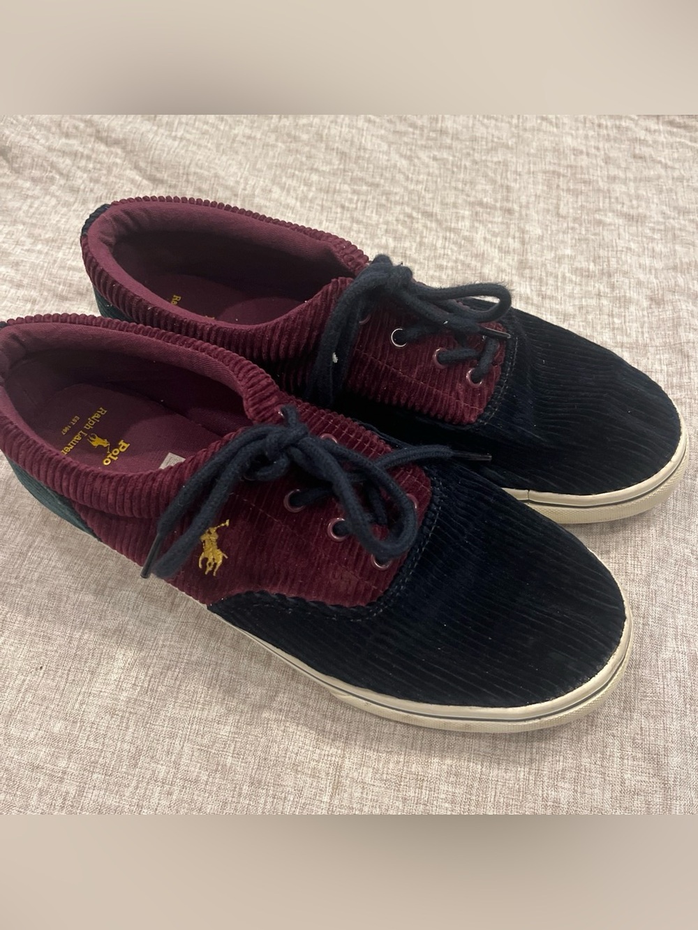 Ralph Lauren Polo Keaton Corduroy Sneakers Men’s 6.5 Women’s 8
